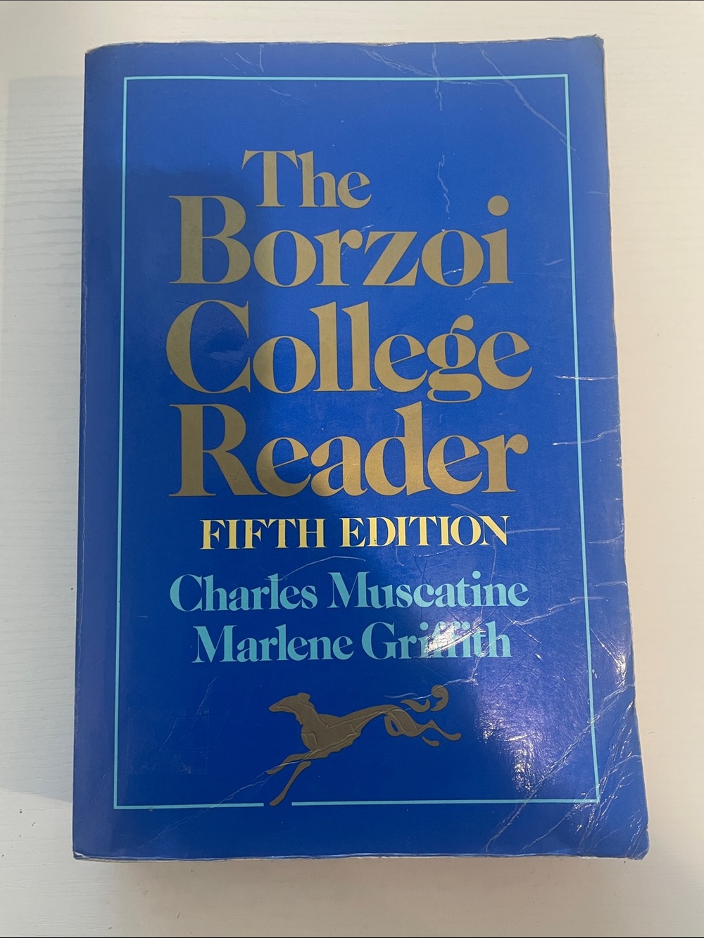 The Borzoi College Reader - Blue & Gold Cover